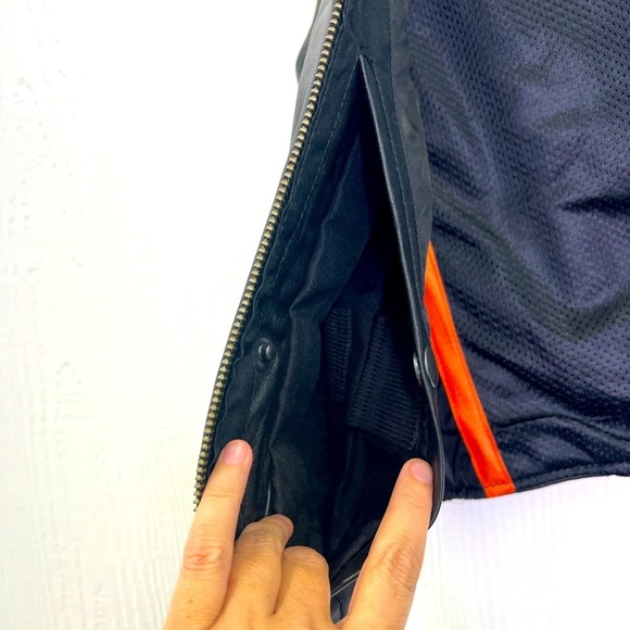 Milwaukee Leather - Black Leather Hide With Braided Trim Zip Up Vest Size XS - Picture 11 of 12